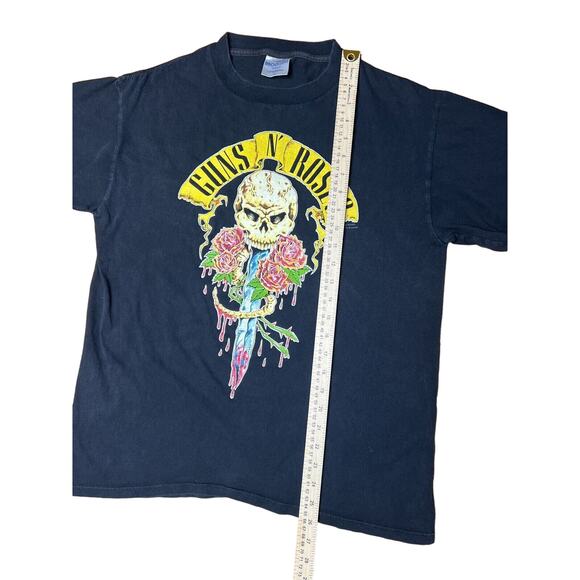 Vintage 1991 Guns N Roses Brockum Shirt Single Stitch‎ Here Today Gone To Hell L - Picture 7 of 13
